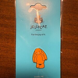 Jellycat Orange Bunny Enamel Pin